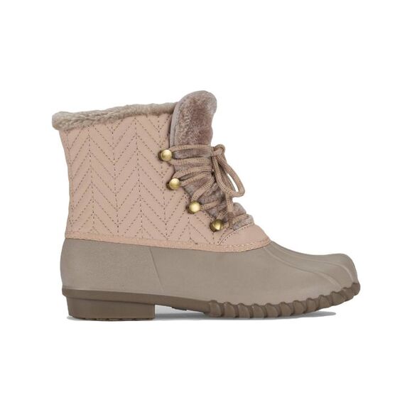 BARETRAPS Womens Pink Button Detailing Comfort Flash Round Toe Duck Boots 7 M - Picture 2 of 4